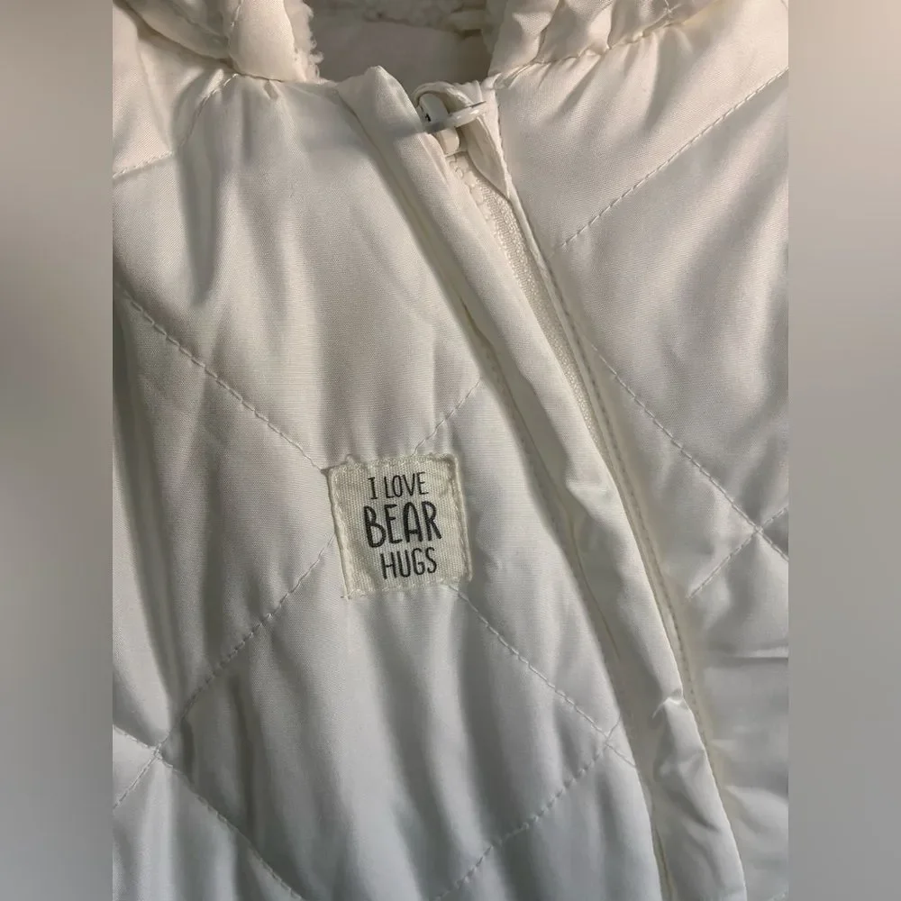 Carter's White Baby Bunting Winter One Piece Suit One Size Baby